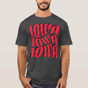 IOWA Typography Design V2 T-shirt
