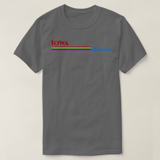 Iowa Unicorn Gift T-shirt (Design voorkant)