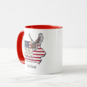 Iowa United States Retro State Map  USA Mok (Voorkant links)