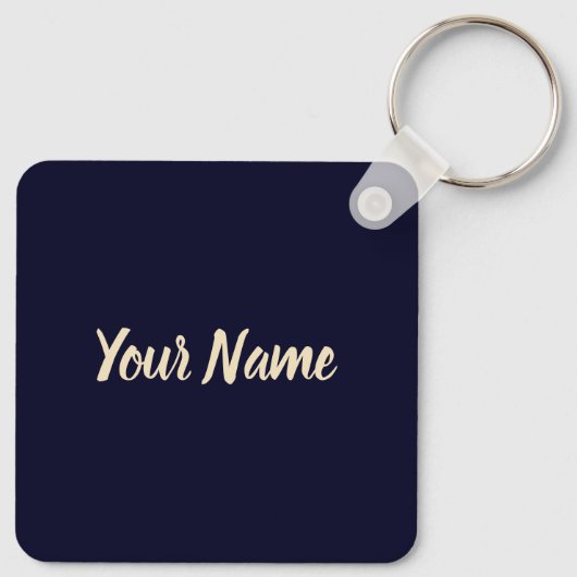 Iowa United States Retro State Map  USA Sleutelhanger (Achterkant)