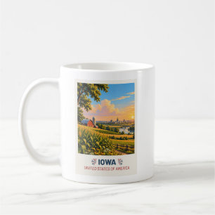 Iowa USA – Antieke Reisbeker Koffiemok