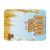 Iowa USA "De Staat van de Haviksoog" Cartoon reisp Magneet (Horizontaal)