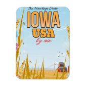 Iowa USA "De Staat van de Haviksoog" Cartoon reisp Magneet (Verticaal)
