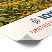 Iowa USA – Oude Reisposter Poster (Hoek)