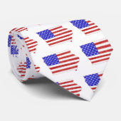 Iowa USA silhouette state map Stropdas (Opgerold)