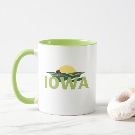 Iowa Verenigde Staten Mok (Met donut)