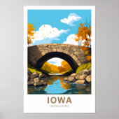 Iowa Verenigde Staten Travel Print (Voorkant)