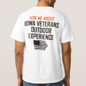 Iowa Veterans Mannen Shirt buitenshuis (Achterkant)