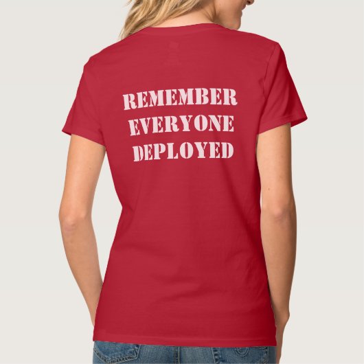 Iowa Veterans Outdoor Experience R.E.D. V-hals T-shirt (Achterkant)