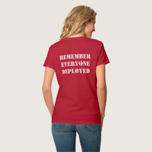 Iowa Veterans Outdoor Experience R.E.D. V-hals T-shirt (Achterkant volledig)