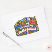Iowa vierkante sticker (Envelop)