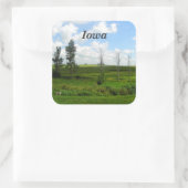 Iowa Vierkante Sticker (Tas)