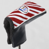 Iowa vlag golfheadcover (3/4 voorkant)