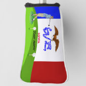 Iowa vlag golfheadcover (Draai 90)
