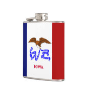 Iowa vlag heupfles (Links)