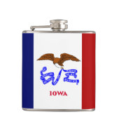 Iowa vlag heupfles (Voorkant)