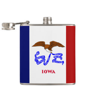 Iowa vlag heupfles