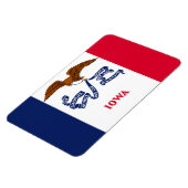 Iowa vlag magneet (Linkerzijde)
