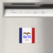 Iowa vlag magneet (Insitu (Vaatwasser))