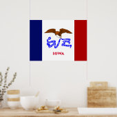 Iowa vlag poster (Keuken)