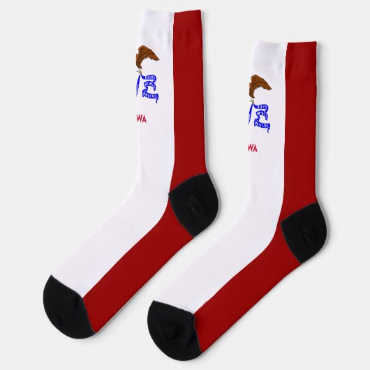 Iowa vlag sokken (Links)