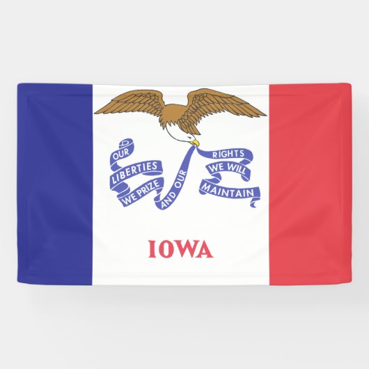 IOWA-vlag - Spandoek (Horizontaal)