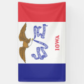 IOWA-vlag - Spandoek (Verticaal)