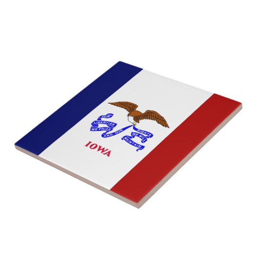 Iowa vlag tegeltje (Zijkant)