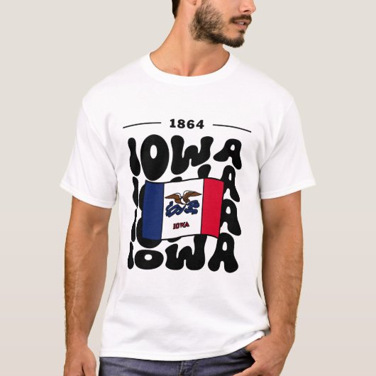 Iowa vlag VS T-shirt (Voorkant)