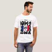 Iowa vlag VS T-shirt (Voorkant volledig)
