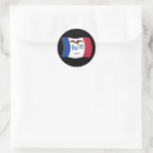 Iowa Vlagsticker Ronde Sticker (Tas)