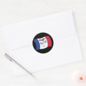 Iowa Vlagsticker Ronde Sticker (Envelop)