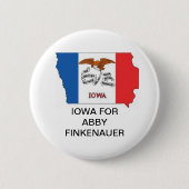 IOWA voor ABBY FINKENAUER SENATE Button (Voorkant)