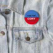 Iowa voor Cory Ronde Button 5,7 Cm (In situ)