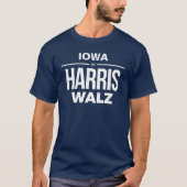 Iowa voor Harris Walz T-shirt (Voorkant)