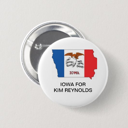 IOWA voor KIM REYNOLDS GOVERNOR Button (Voorkant /achterkant)