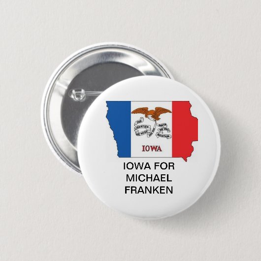 IOWA voor MICHAEL FRANKEN SENATE Button (Voorkant /achterkant)