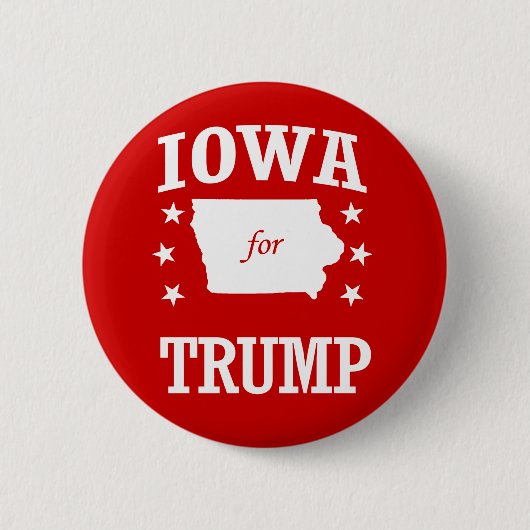 IOWA VOOR TRUMP RONDE BUTTON 5,7 CM (Voorkant)