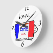 Iowa Wall Clock Ronde Klok (Hoek)