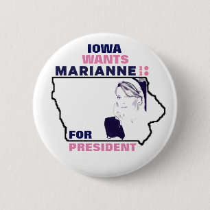 Iowa Wants Marianne Williamson 2020 Ronde Button 5,7 Cm