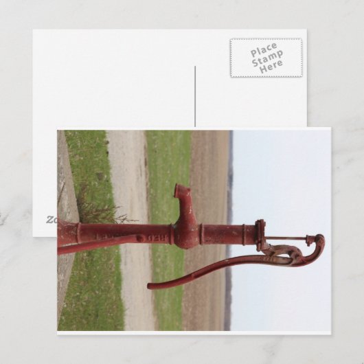 Iowa waterput briefkaart (Voorkant / Achterkant)