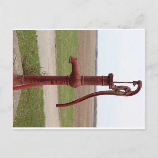 Iowa waterput briefkaart (Voorkant)