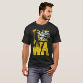 Iowa Wave Football verergerde Iowa State Map Camo T-shirt (Voorkant volledig)