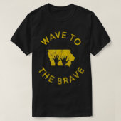 Iowa Wave to the Brave Football Childrens Hospital T-shirt (Design voorkant)