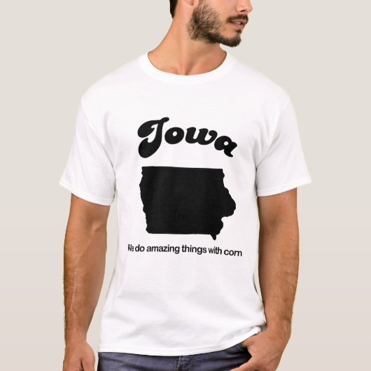 Iowa - We doen geweldige dingen T-shirt (Voorkant)