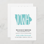 IOWA We hebben New address New Home verplaatst Briefkaart (Voorkant / Achterkant)