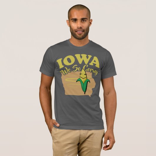 Iowa We So Corny T-shirt (Voorkant volledig)