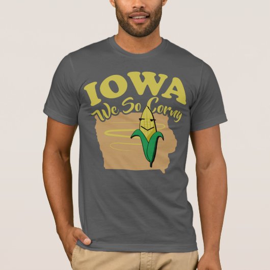 Iowa We So Corny T-shirt (Voorkant)