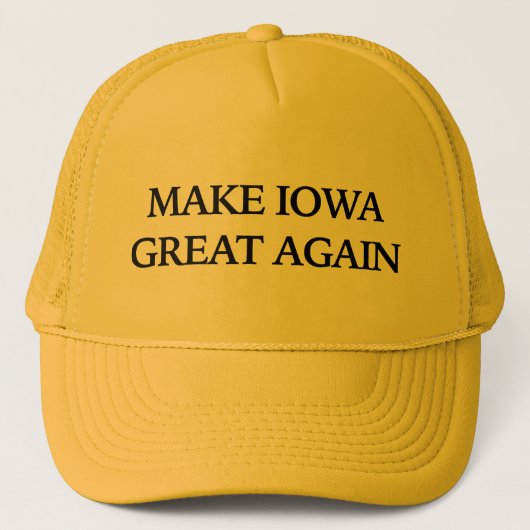 Iowa weer geweldig maken trucker pet (Voorkant)