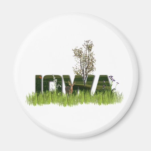 Iowa Wildlife Magneet (Voorkant)